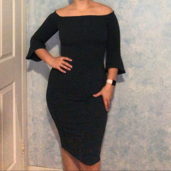 Dark Green H&M cocktail dress - size S - Picture 2 of 8